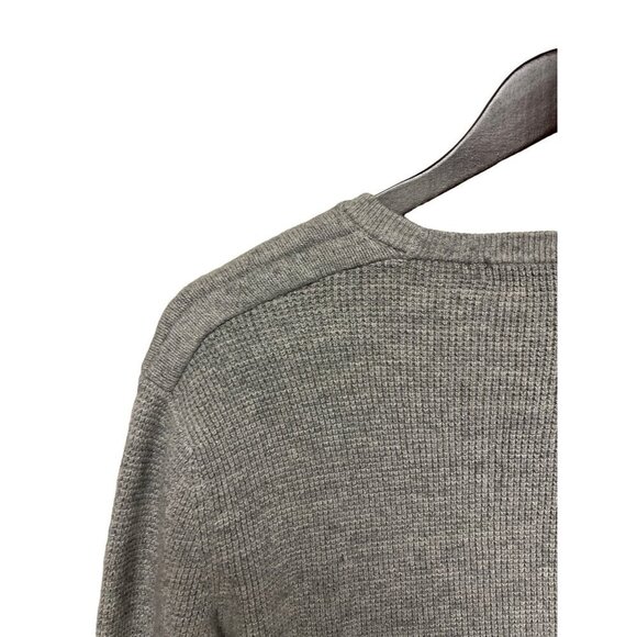 Michael Kors Wool Blend Grey Knit Crew Neck Sweater Pull Over Men's Size Medium - Picture 6 of 8